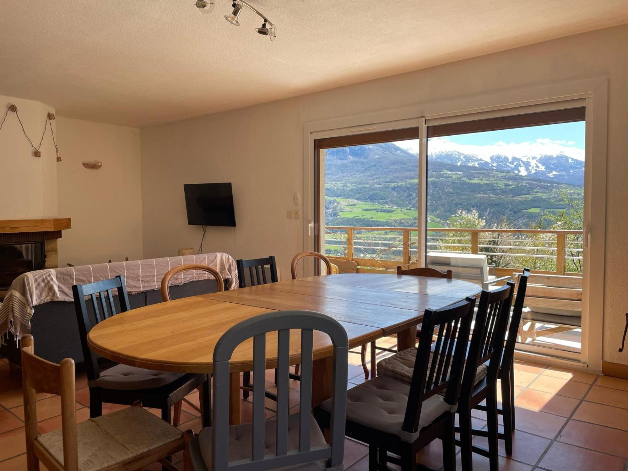 Gite Confort 15 Couchages, Vue Panoramique Montagne Hautes Alpes, Terrasses Embrun Eksteriør bilde